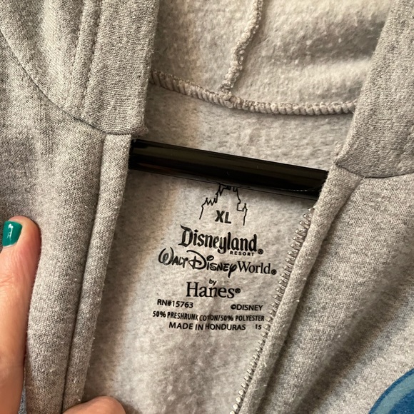 Disney Parks World Soarin’ Jacket Youth XL Gray Zip Hoodie Kids - Picture 4 of 6